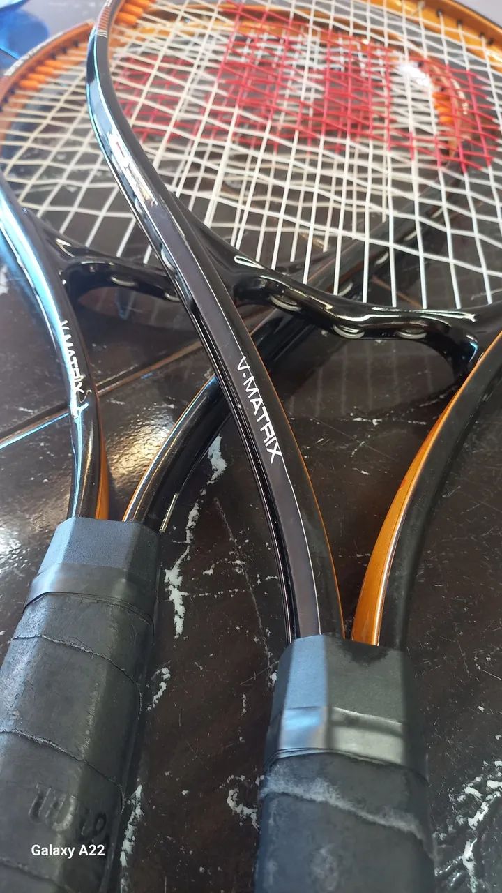 Par de Raquetes Wilson V-Matrix em Ótimo Estado - Prontas para Jogar - Foto 6