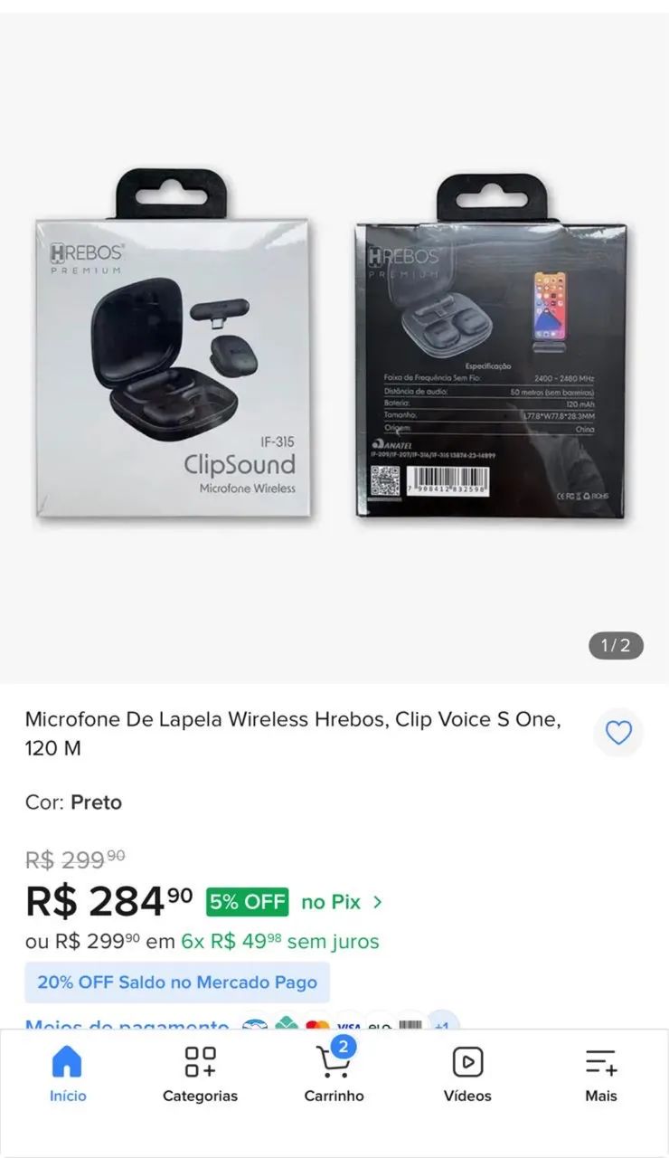 Microfone de Lapela  - Foto 2