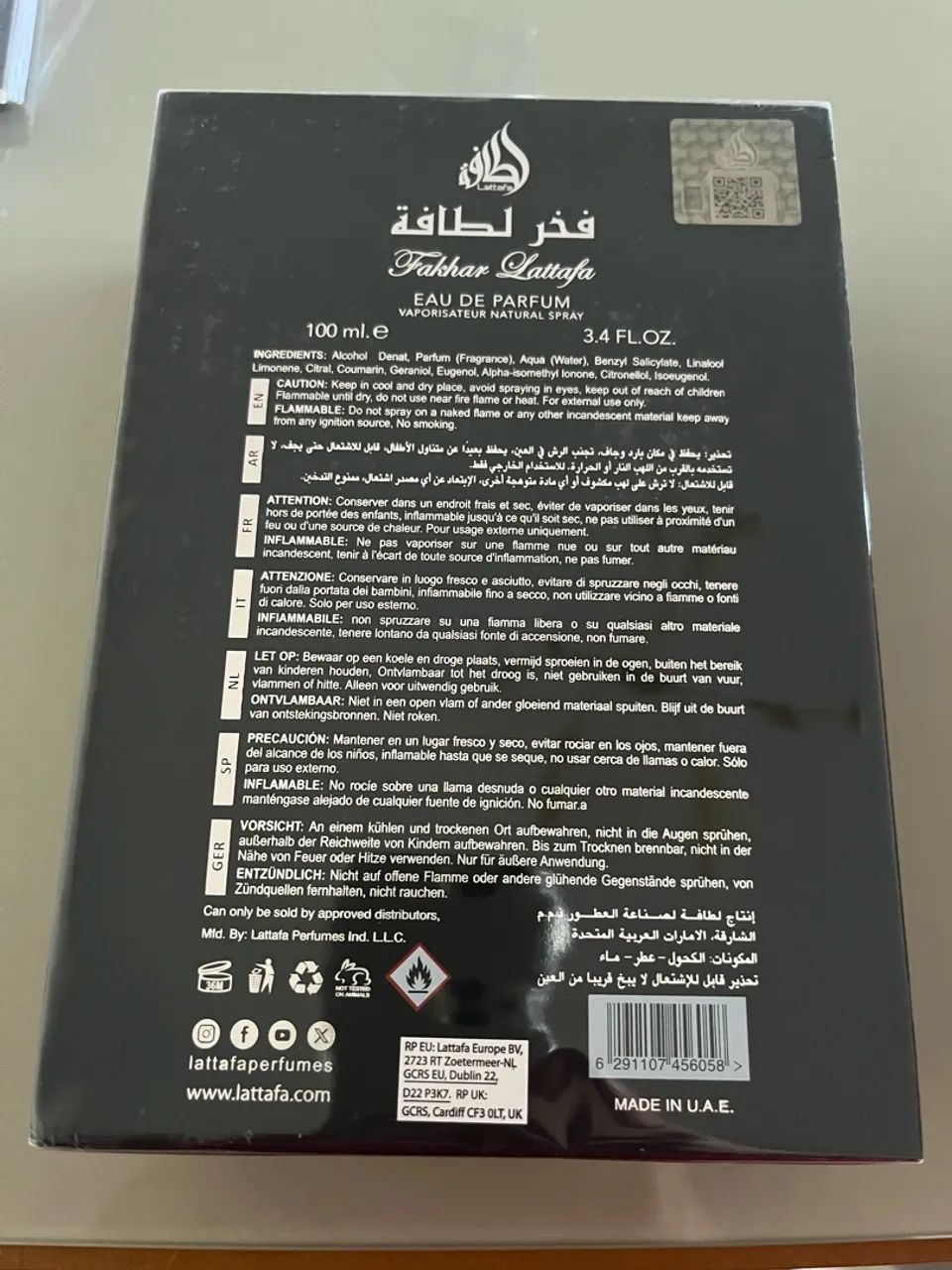 Perfume Fakhar Black EDP 100 ml - Foto 2
