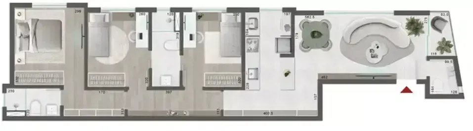 PLANTA 82m²