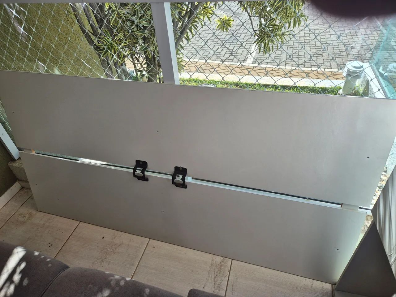 Rack e painel para doação 