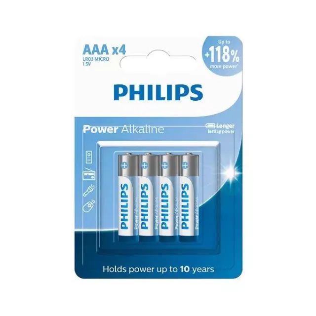 4 Pilhas palito AAA philips 