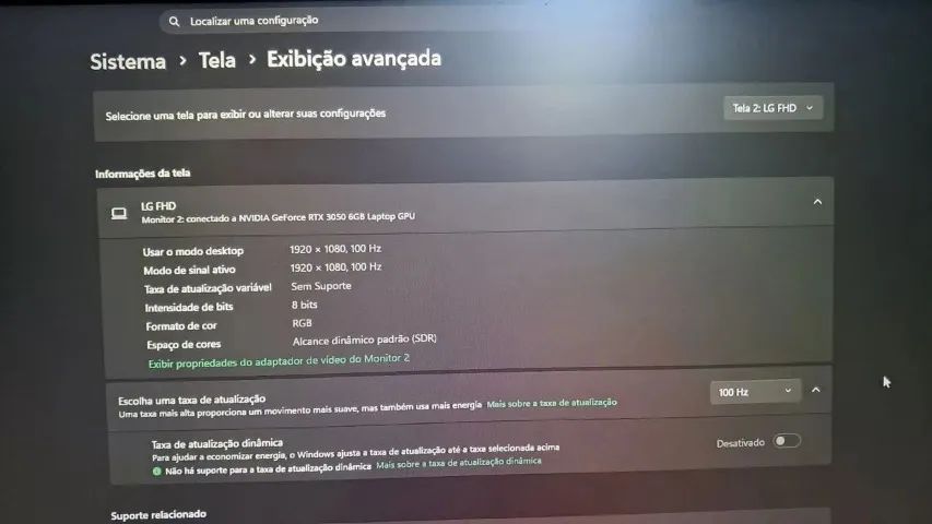 Monitor LG IPS 100hz - Foto 3
