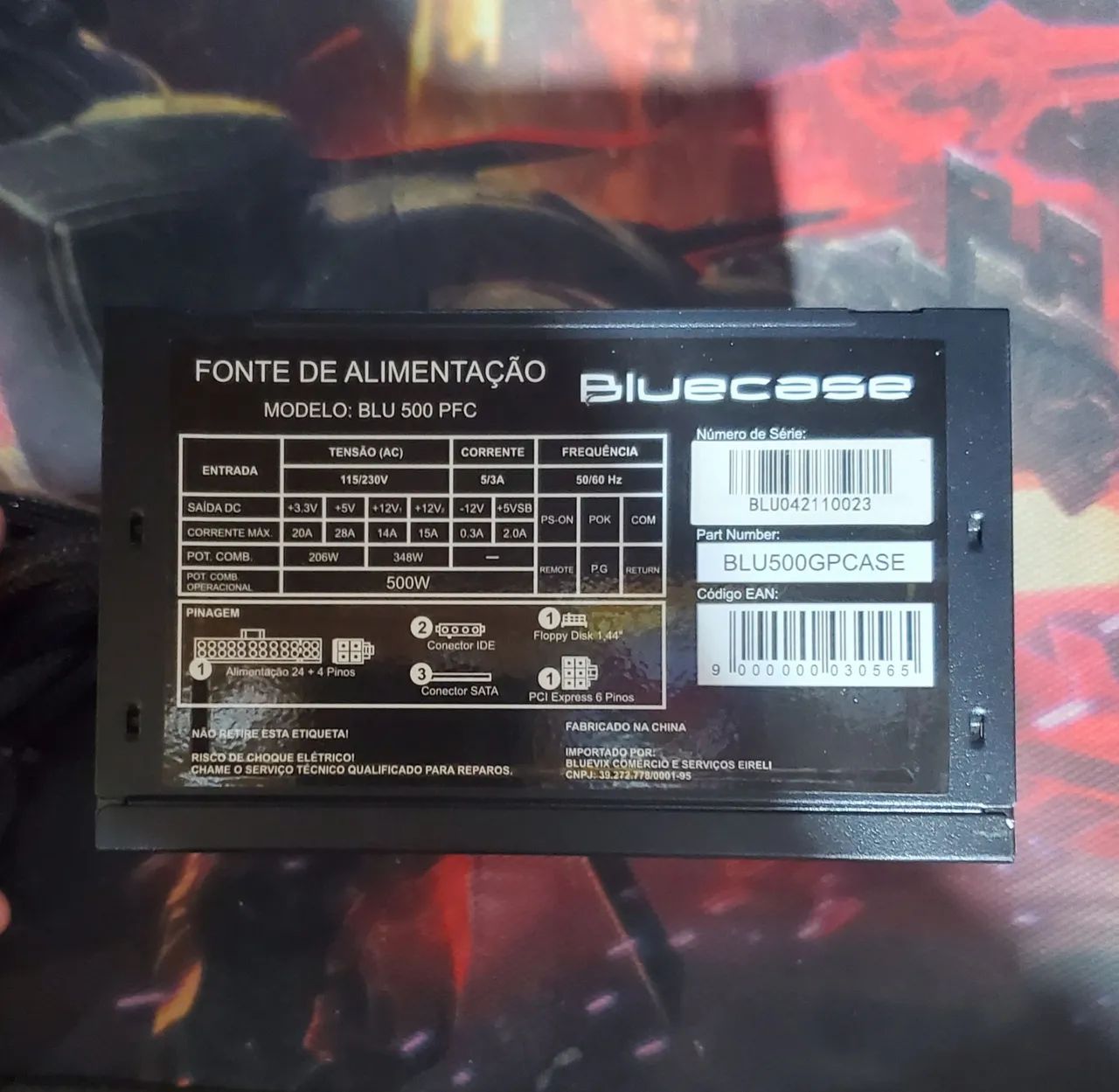 Fonte de alimentação PC de 500W