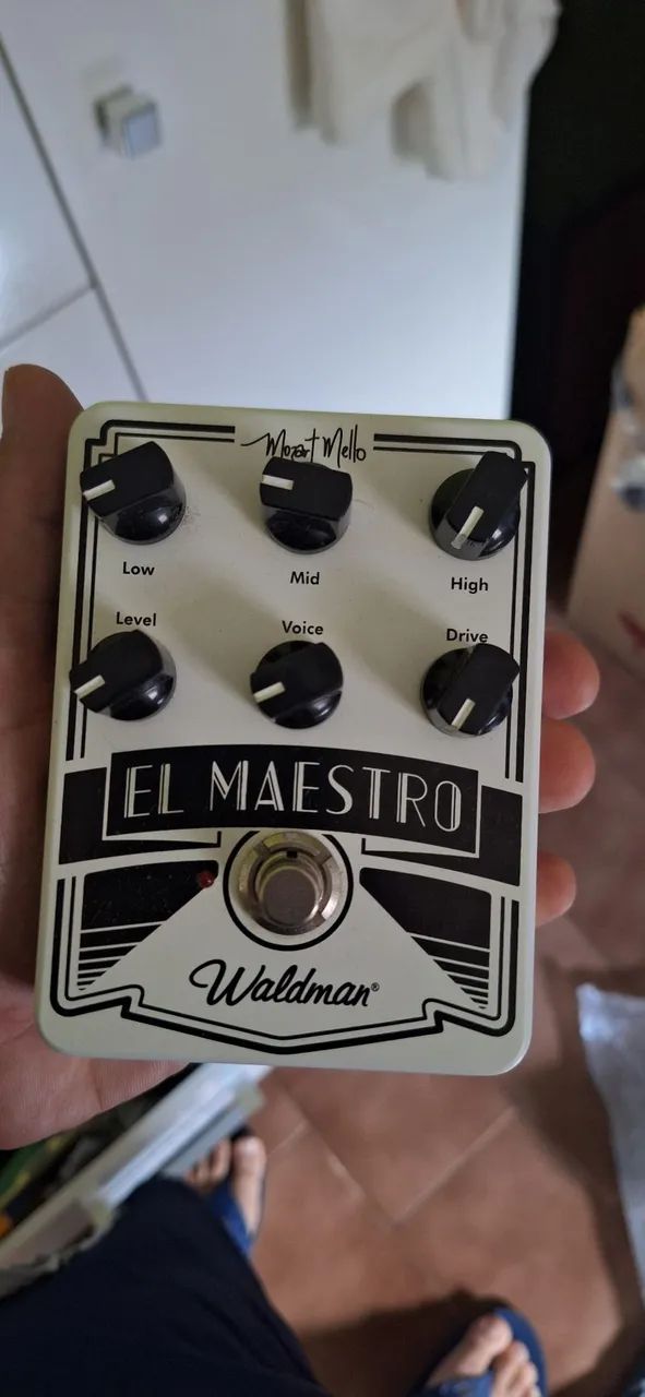 Pedal El maestro novo com manual e caixa