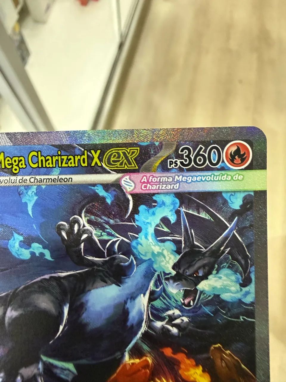 Mega charizard ex 125/094 fogo fastasmagórico  - Foto 3