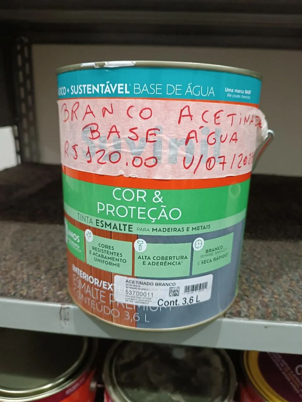 Tinta Esmalte Suvinil Premium Branco Acetinado 