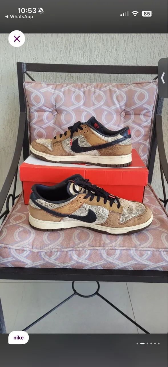 Tenis nike dunk low prm head 2 head