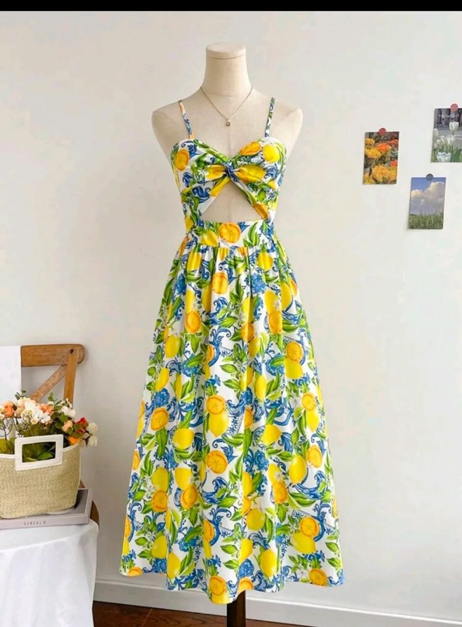 Vestido limão siciliano 
