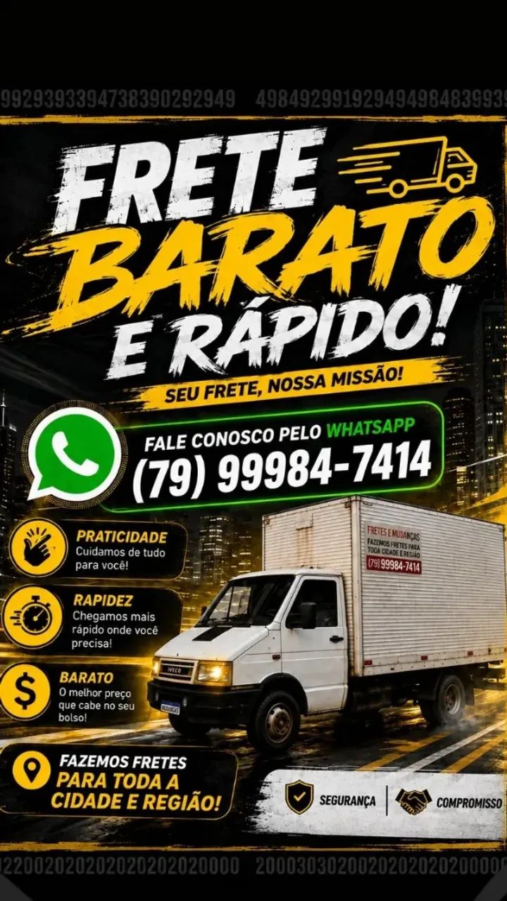 Frete e Mudança ! Preço justo