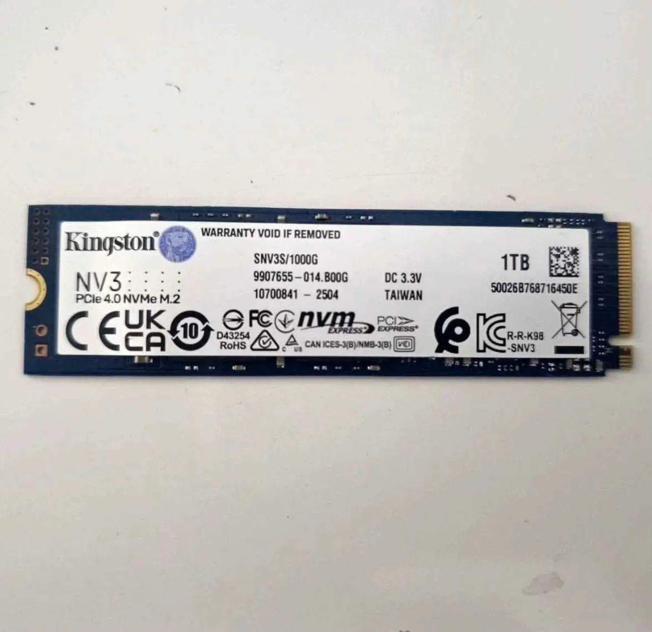 SSD 1TB Kingston NVME