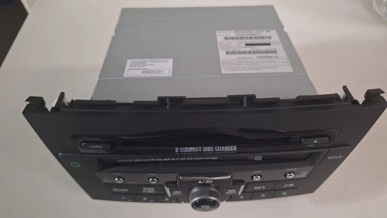 Rádio Cd Player 6 disc Honda CRV 2011 - Foto 4