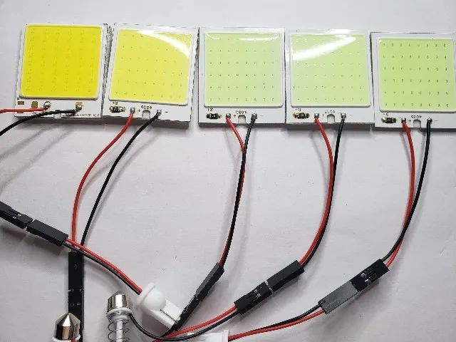 Placa Super Led Cob 48 Chips T10 e Torpedo bem forte ideal para luz interna. - Foto 2