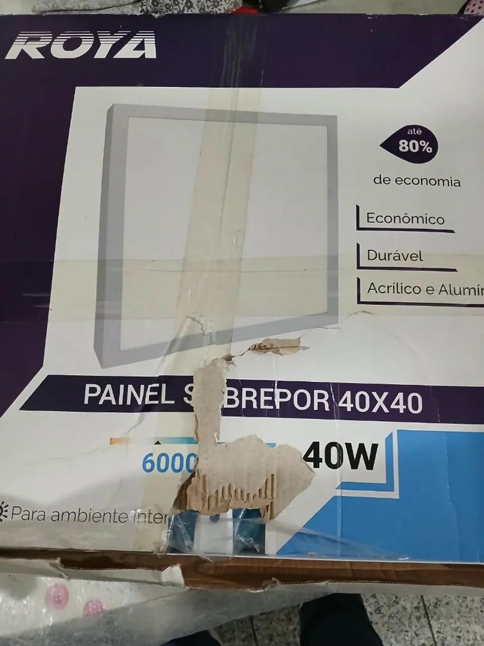Paflon luminária grande nova na caixa - Foto 2