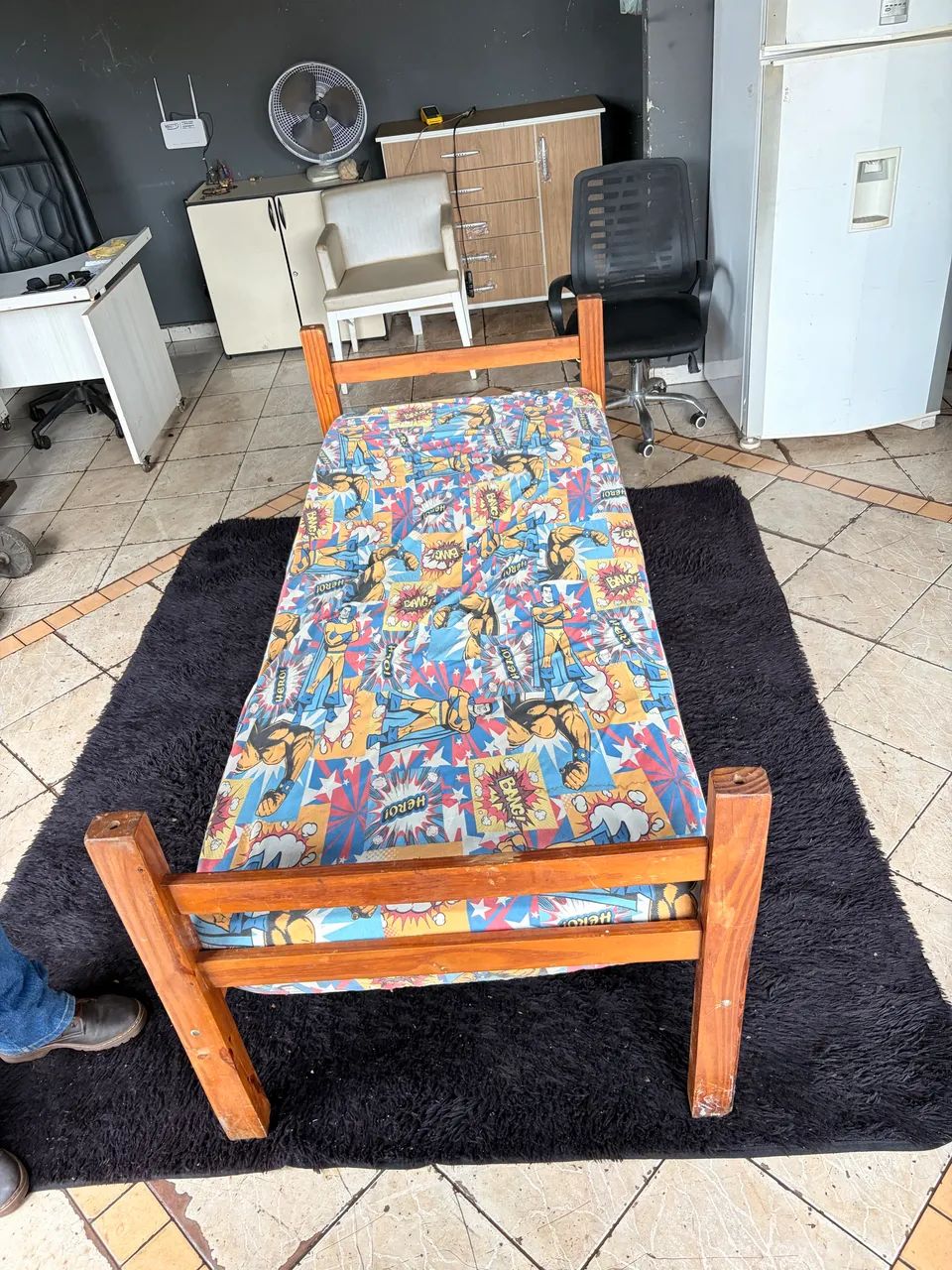 Cama solteiro de madeira (entrego )  - Foto 3