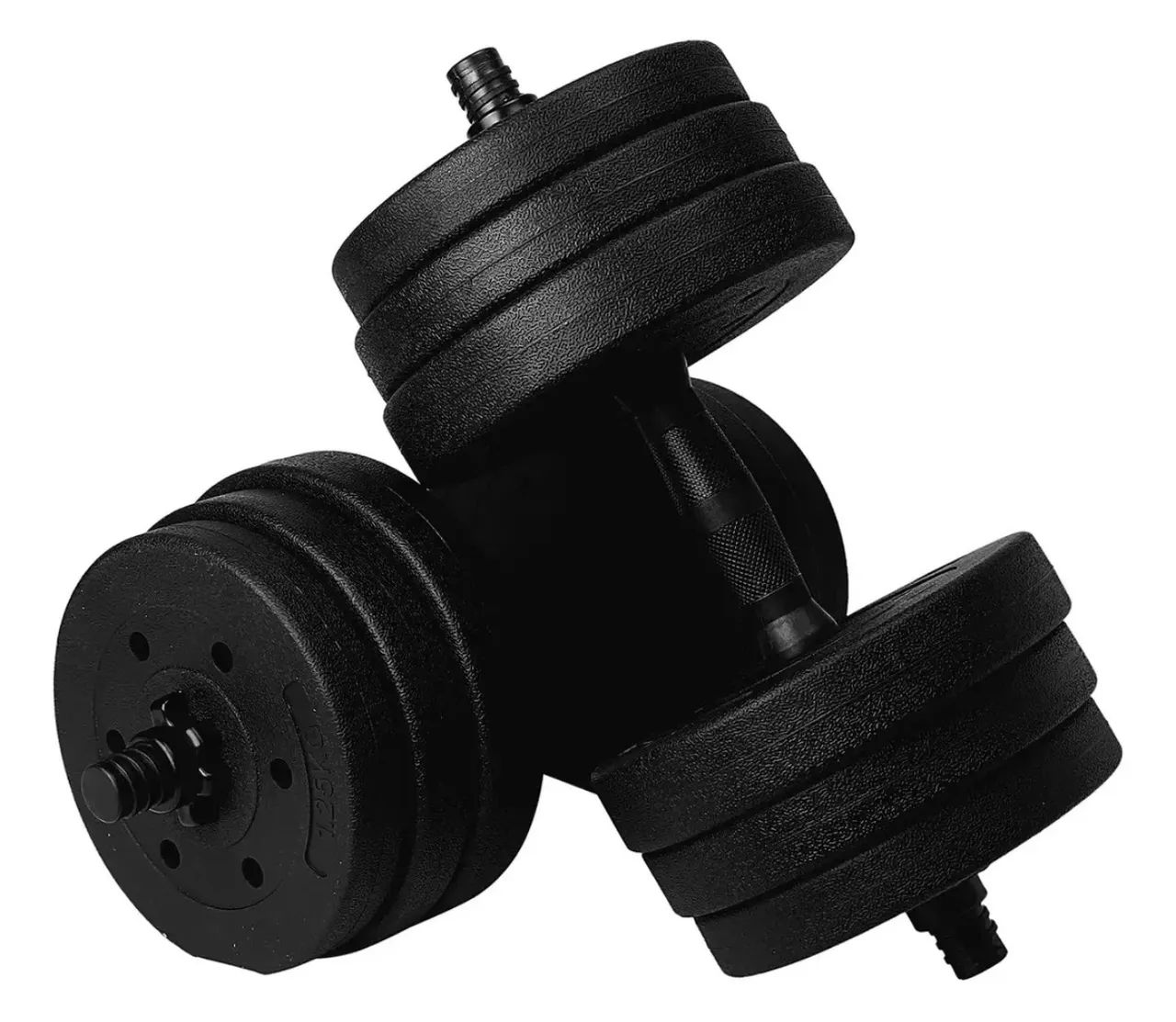 Kit Anilhas De Halteres E Kettlebell Ajustáveis Musculação 20kg - Foto 5