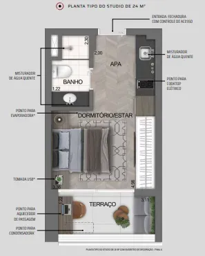 PLANTA 24m²