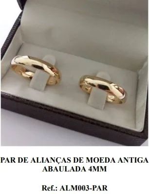 Alianças de Moeda Antiga Garantia Eterna - Foto 2