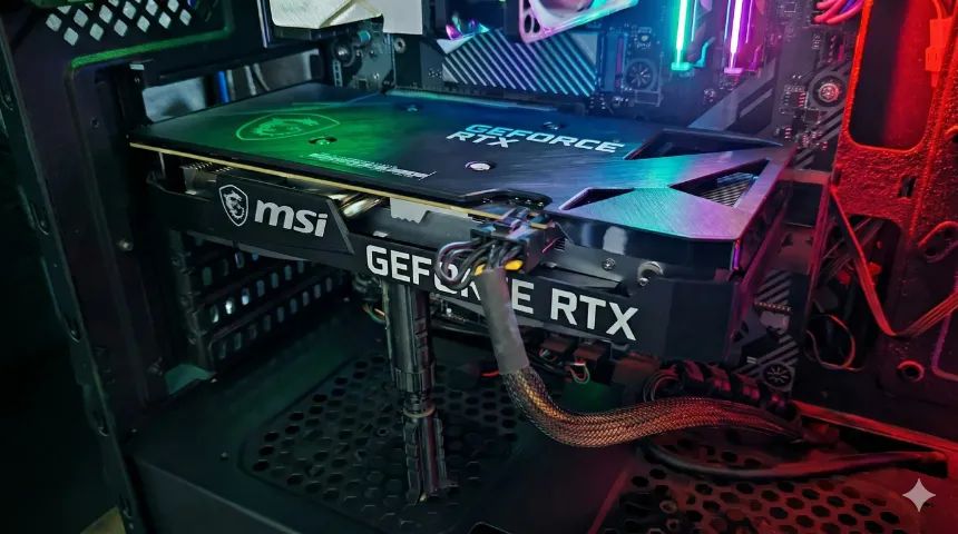 MSI GeForce RTX 3060 Ventus 2X 12GB GDDR6 - Impecável - Foto 2