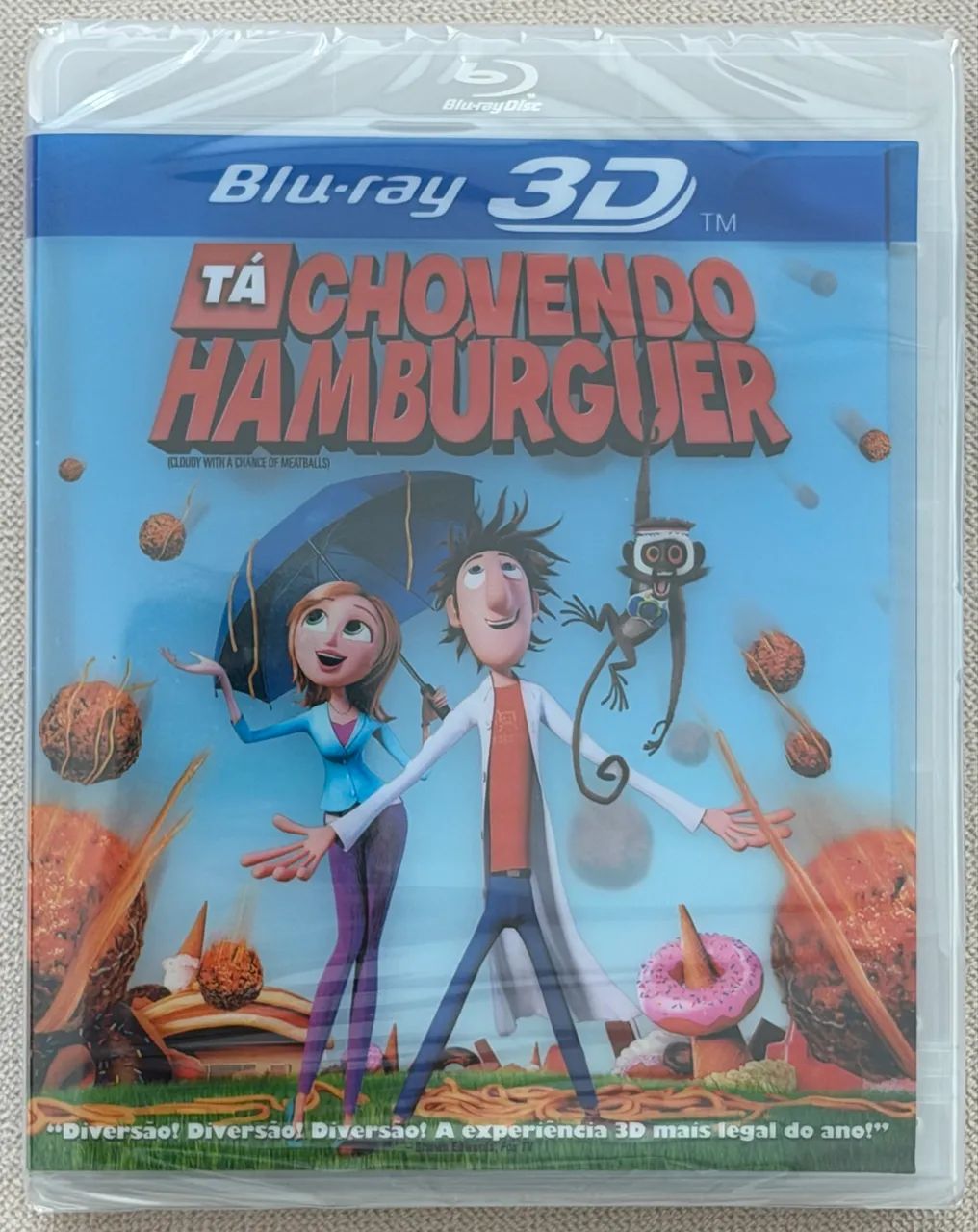 Blu-ray 3D Tá Chovendo Hambúrguer (original e lacrado) - CDs, DVDs