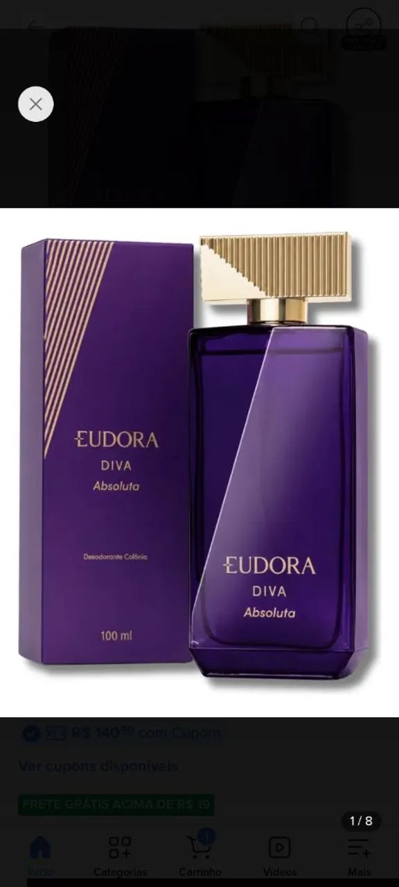 Perfume da Eudora Diva Absoluta 