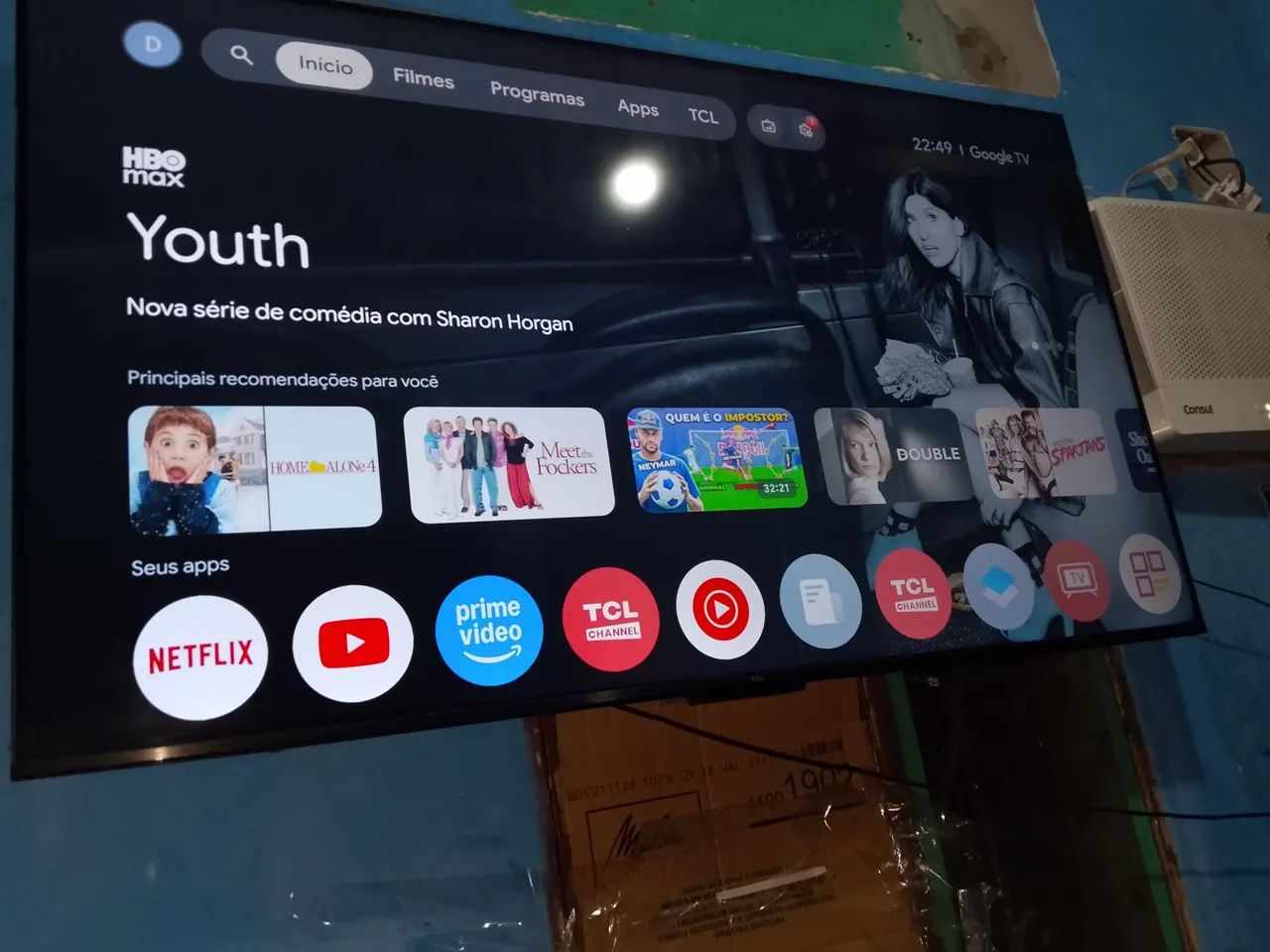 Vendo uma tv 55 polegadas TCL nova  - Foto 4
