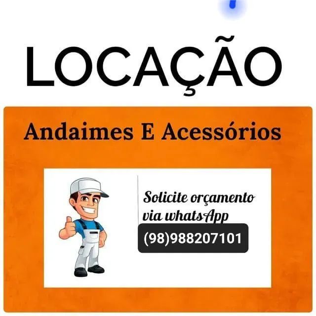 Alugue com agente andaimes e escoras