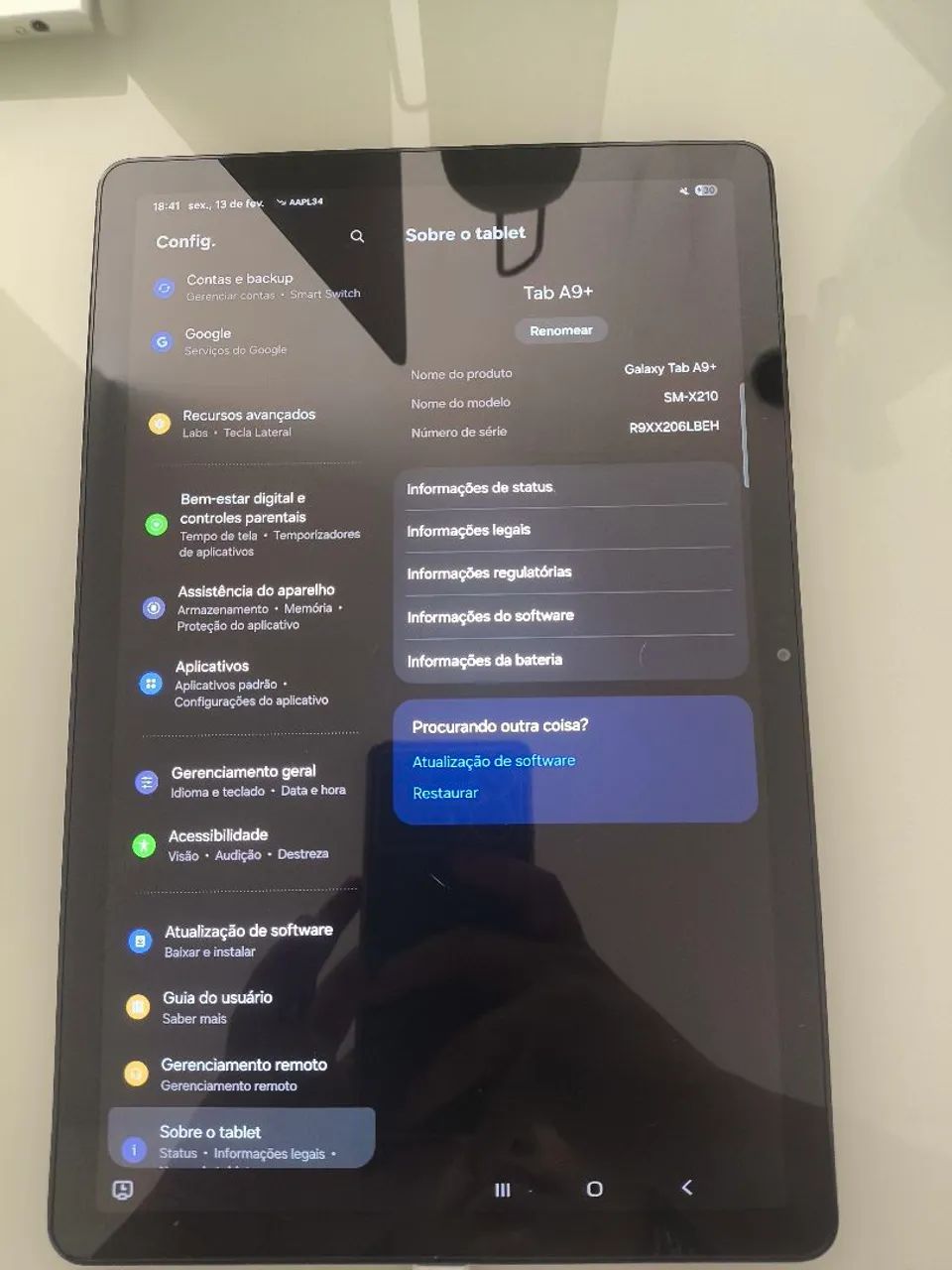 Vendo Samsung Galaxy Tab A9+, modelo SM-X210, na cor grafite. - Foto 3