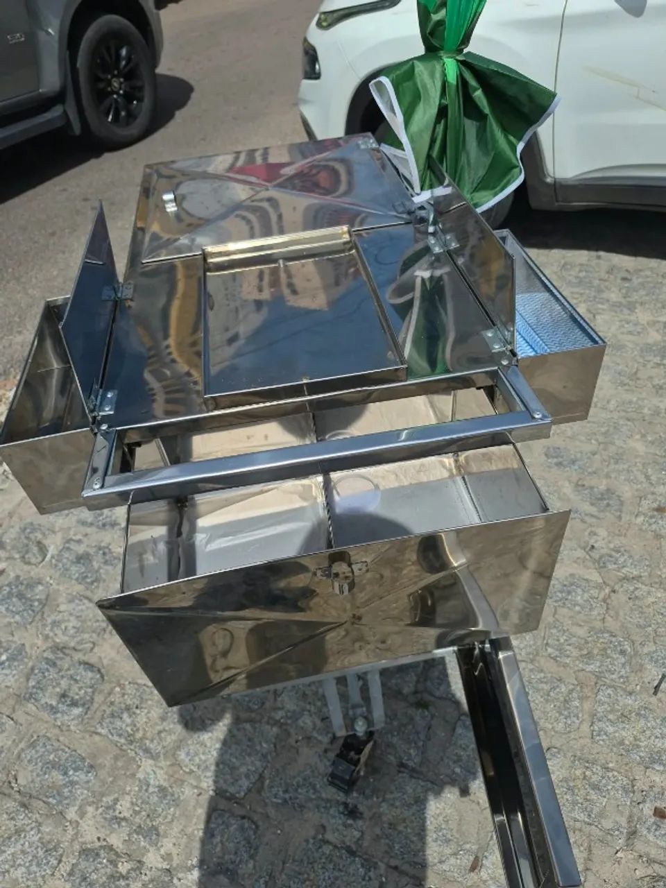 Carrinho inox com guarda sol - Foto 4