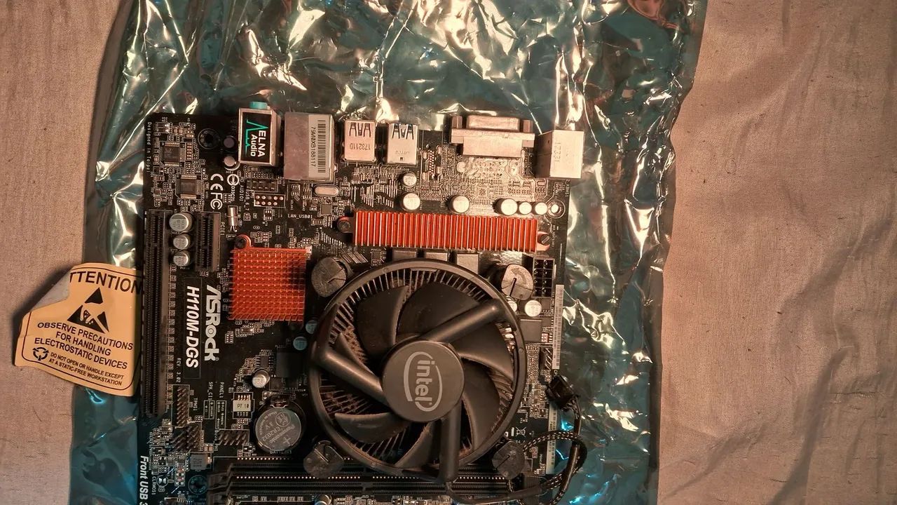 Kit placa mãe + processador intel genéricos 