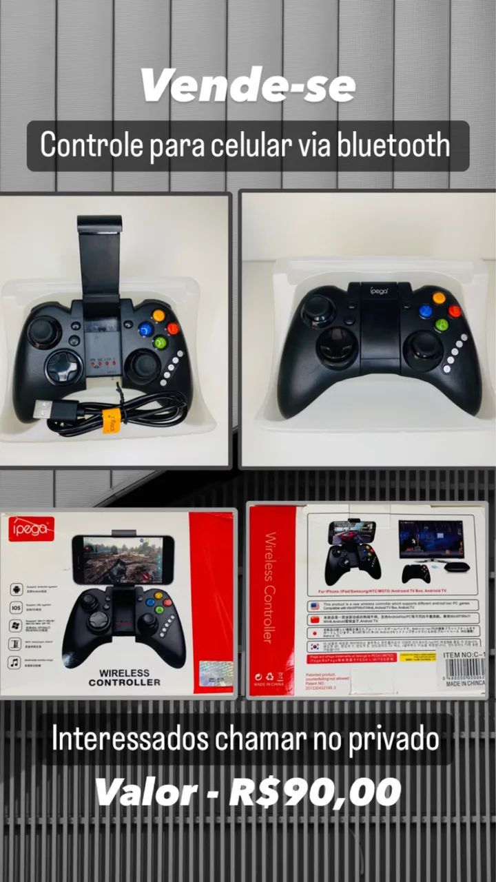 Controle gamer pra celular