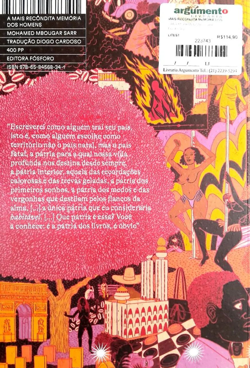 LIVRO- A MAIS RECÔNDITA MEMÓRIA DOS HOMENS  - Foto 2