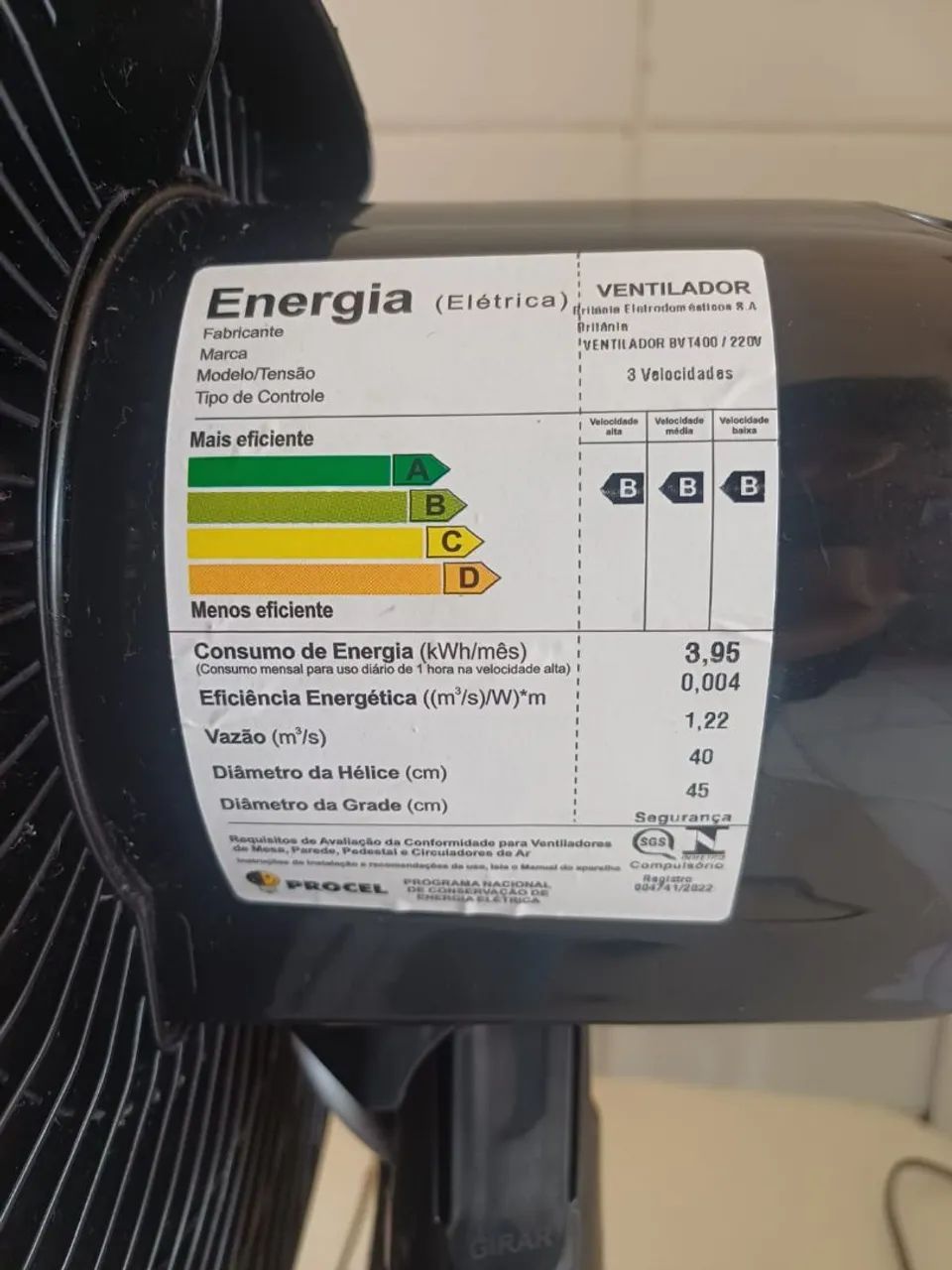 Ventilador Britânia super potente 220v - Foto 6