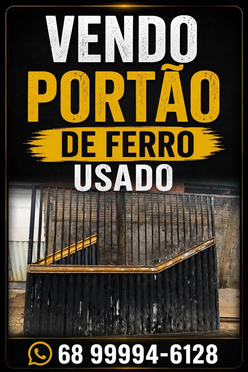 Vende-se portão de ferro usado.