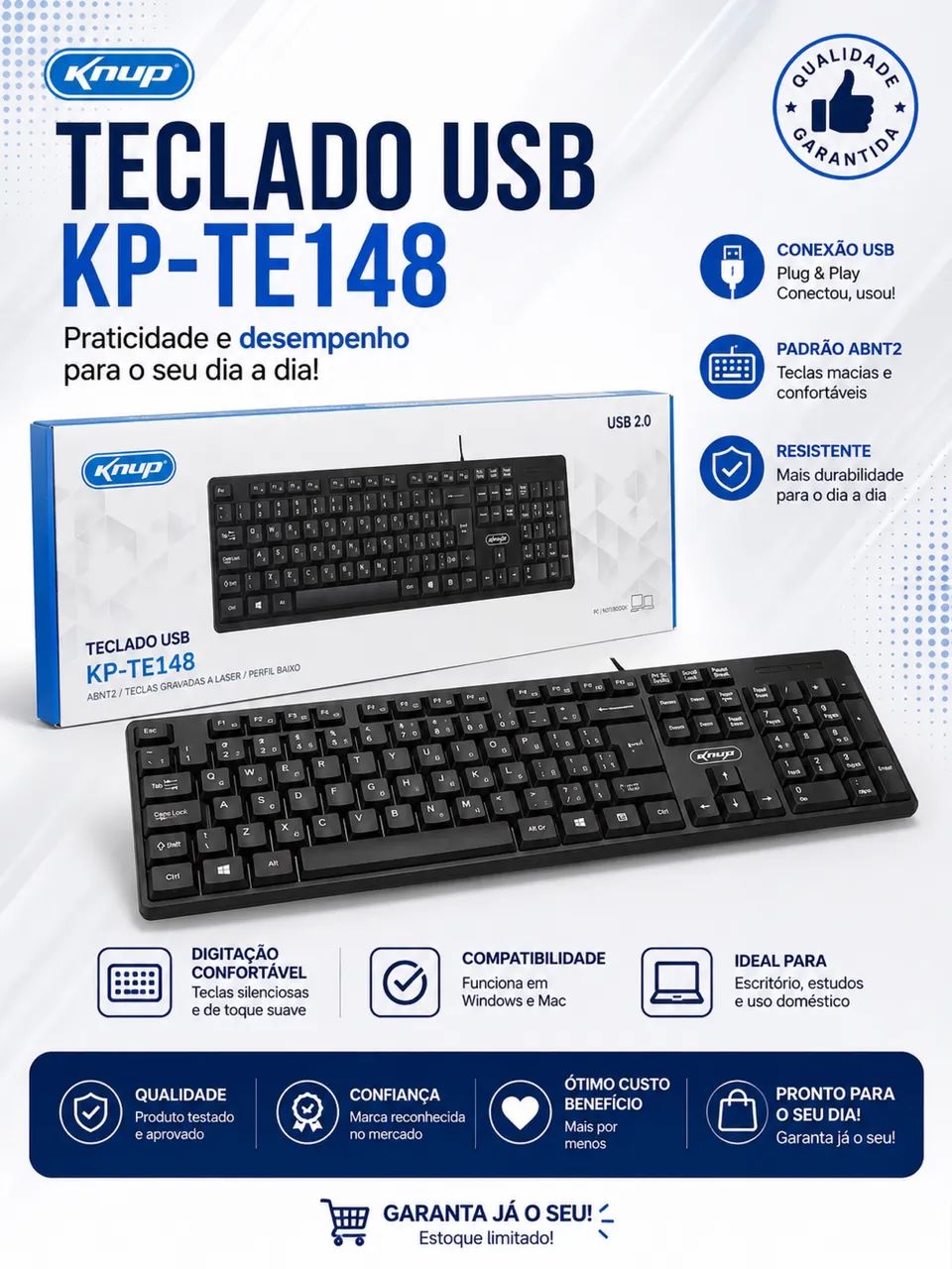 Teclado com fio 