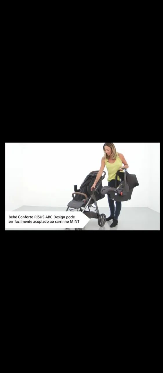 Carrinho de bebê abc design  mais bebê conforto 