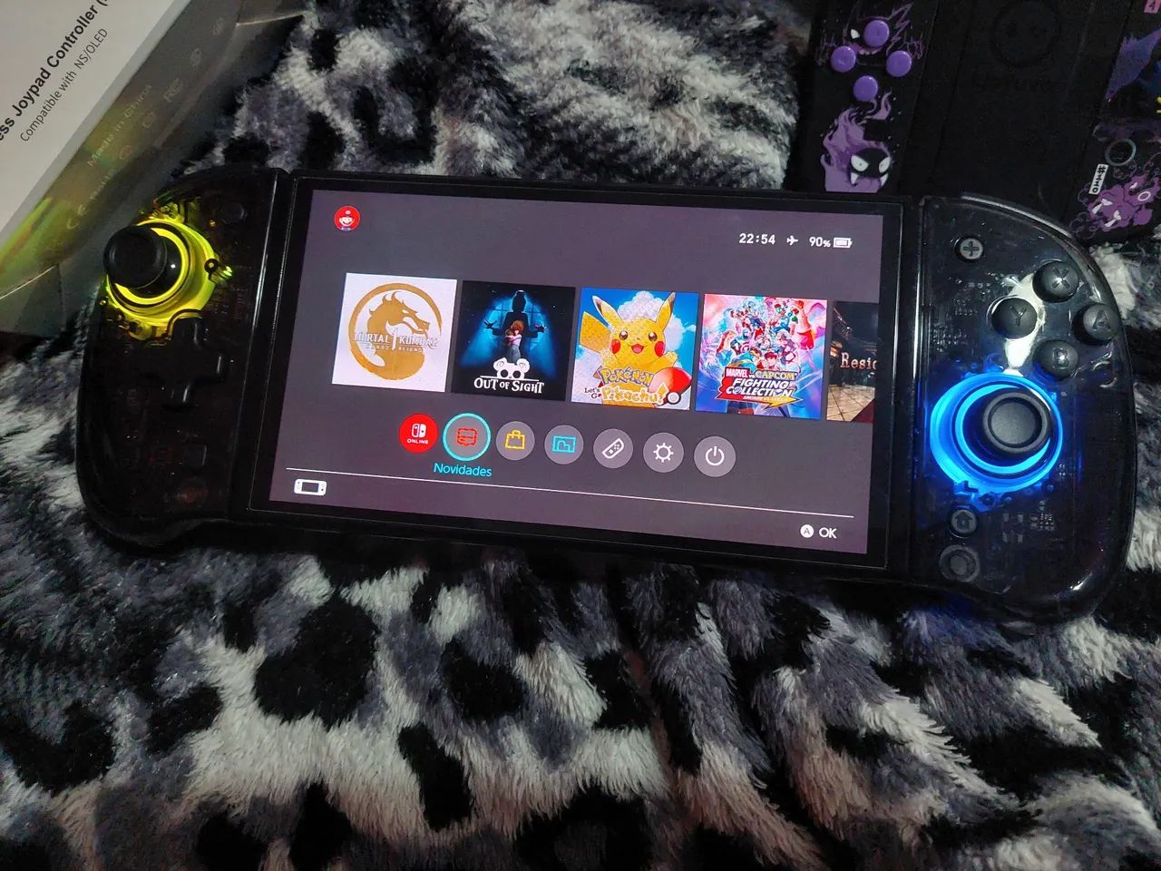 Joycon Joy-cons com RGB para Nintendo switch 