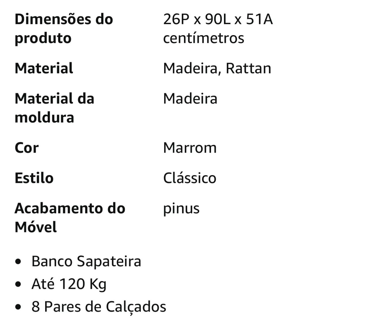 SAPATEIRA BANCO NOVO  - Foto 4