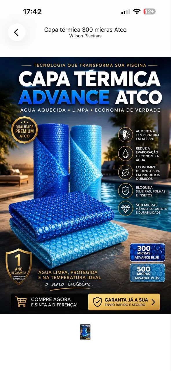 Capa e acessórios para piscina  - Foto 2