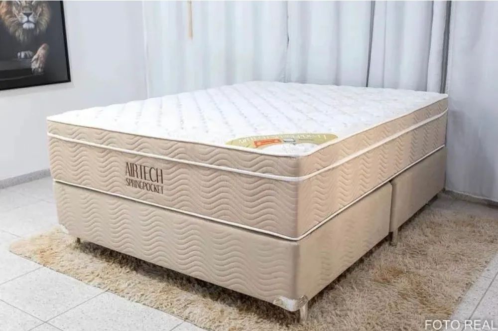 Cama Box Super King Ortobom Airtech Spring Pocket com Molas ensacadas - Entrega Imediata  - Foto 4