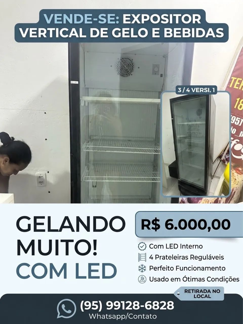 Freezer vertical com led  - Foto 2