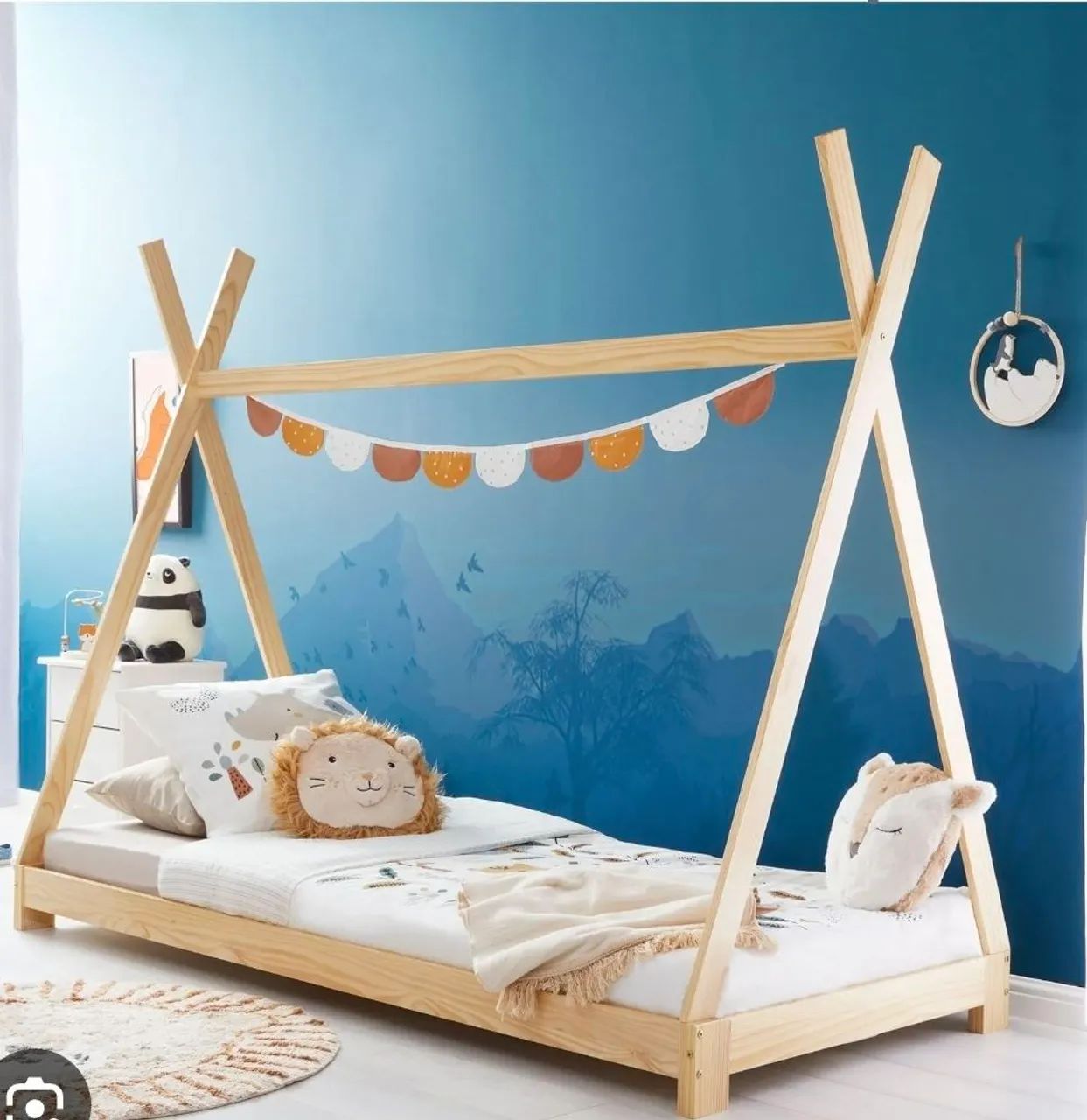 Cama cabana montessoriana infantil