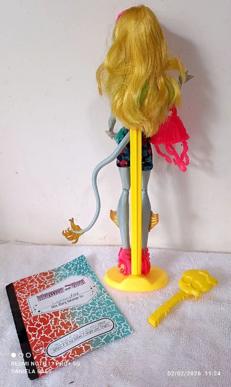Boneca Monster High Lagoona Blue/Jinafire Long Freaky Fusions Lagoonafire (2014) completa  - Foto 5