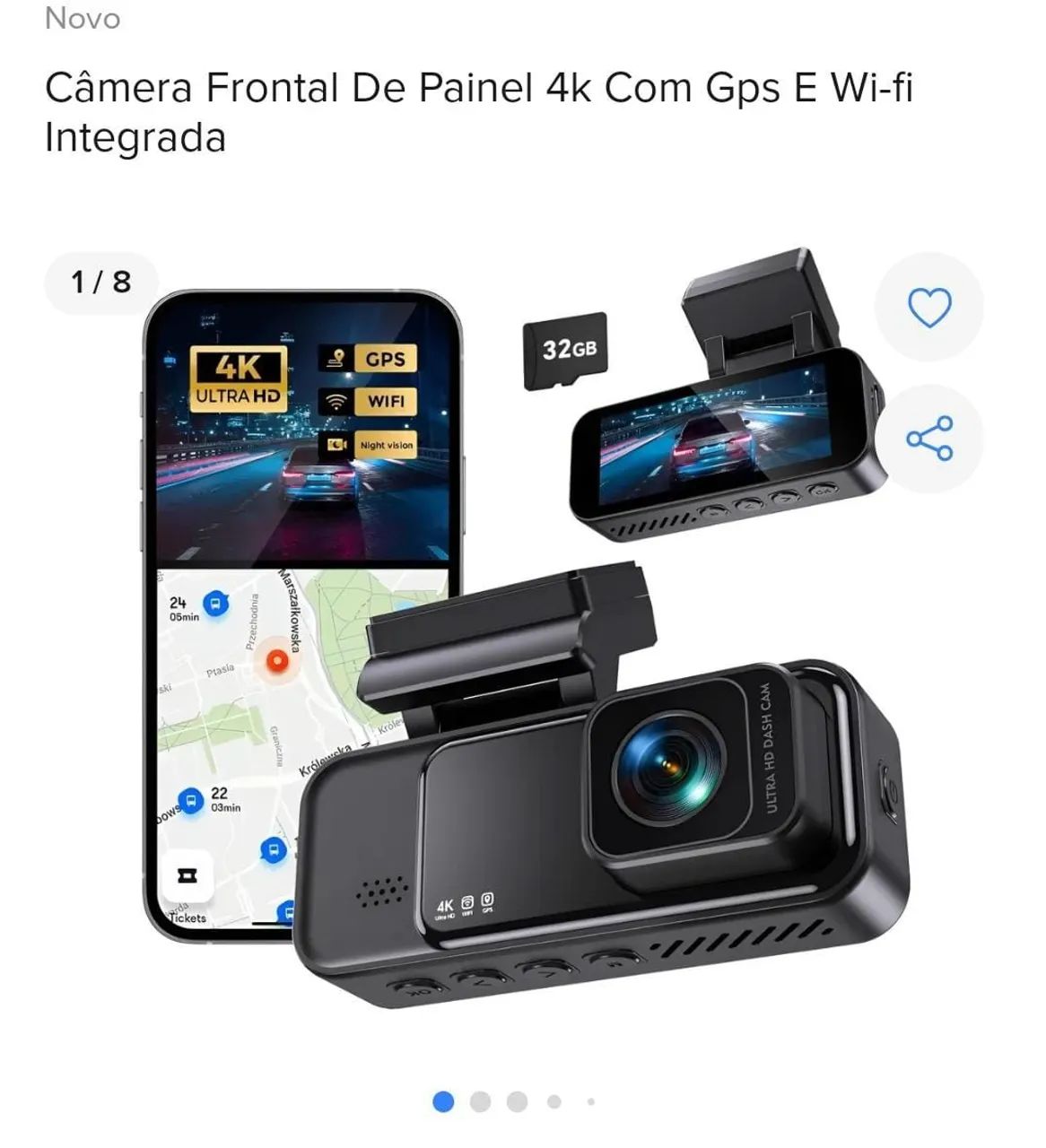 Câmera cool crazy para carro otimo para uber !!! - Foto 2
