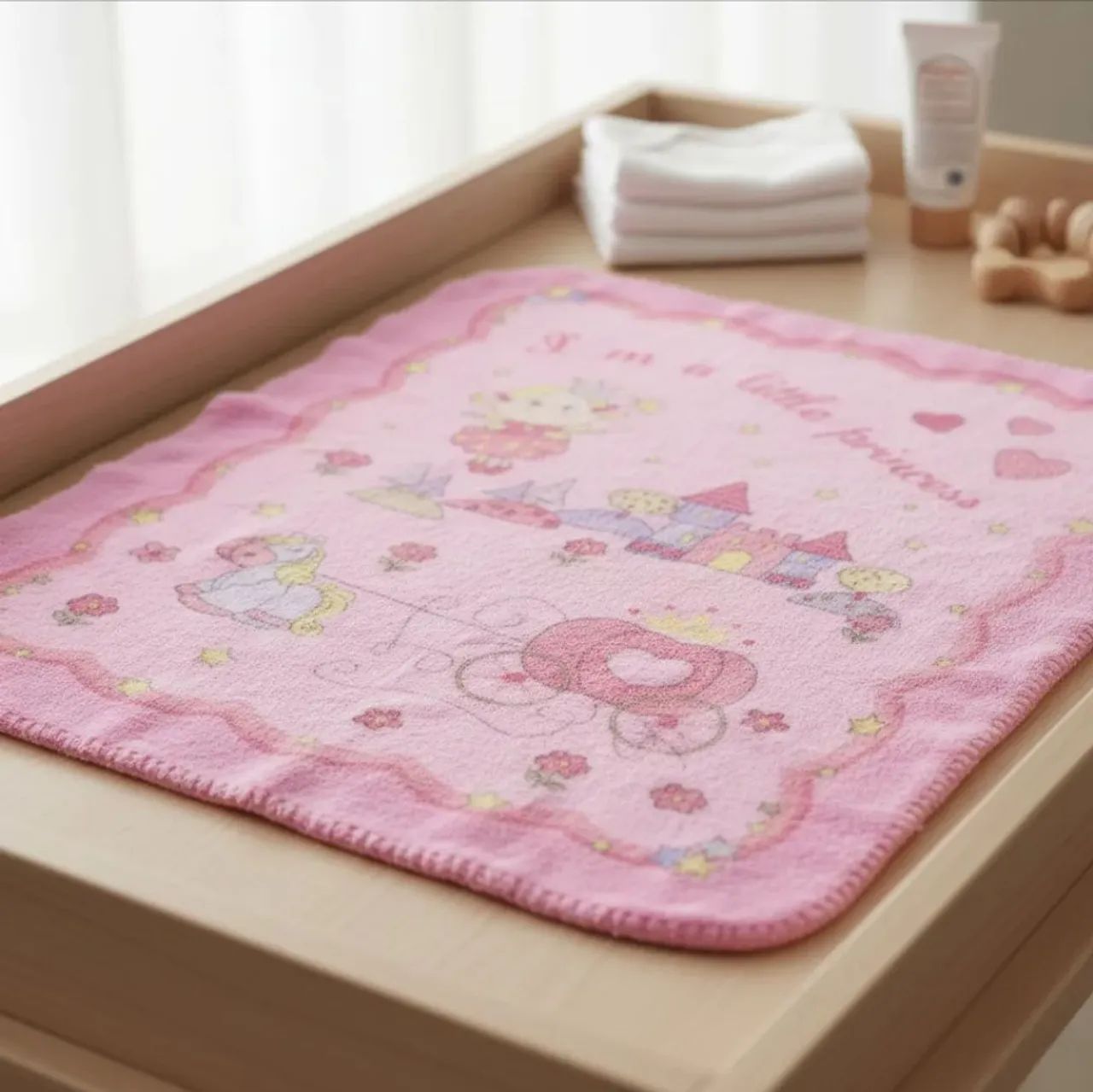 Cobertor infantil jolitec ternille rosa 