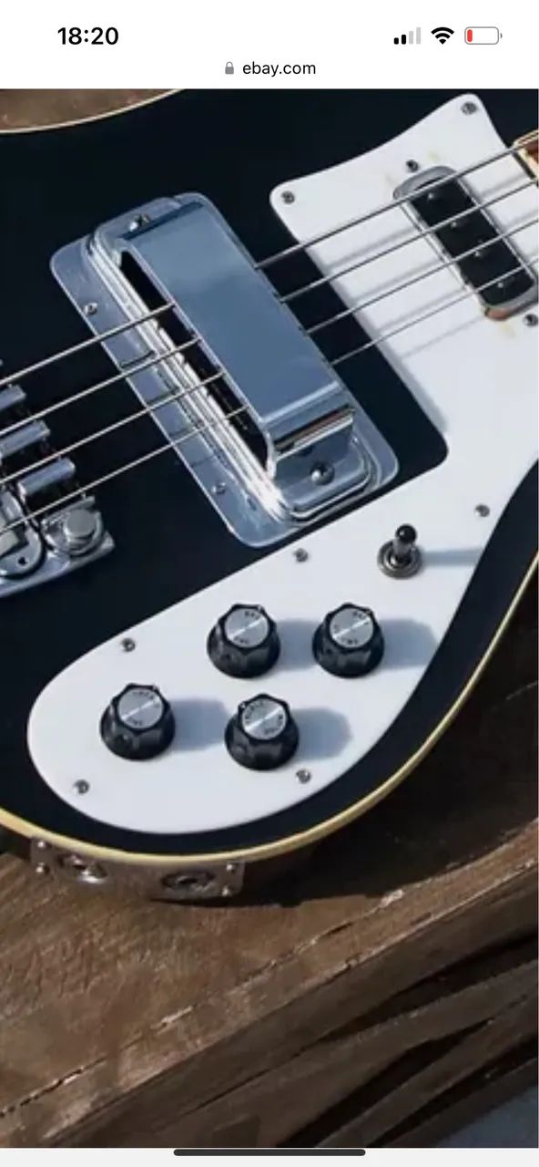 Baixo Harley Benton RB-414BK Rickenbacker  - Foto 3