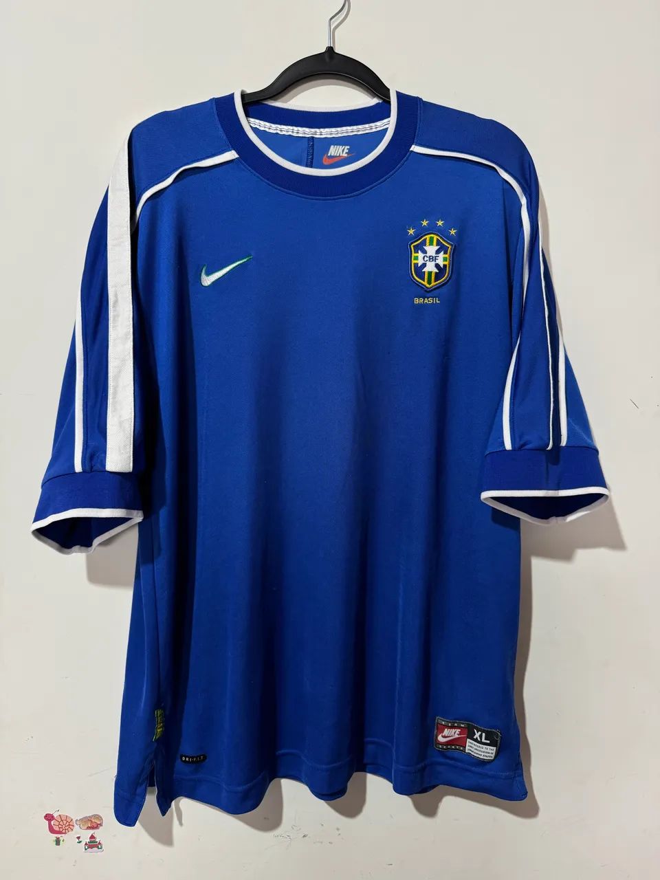 Camisa Brasil 1998 azul  - Foto 2