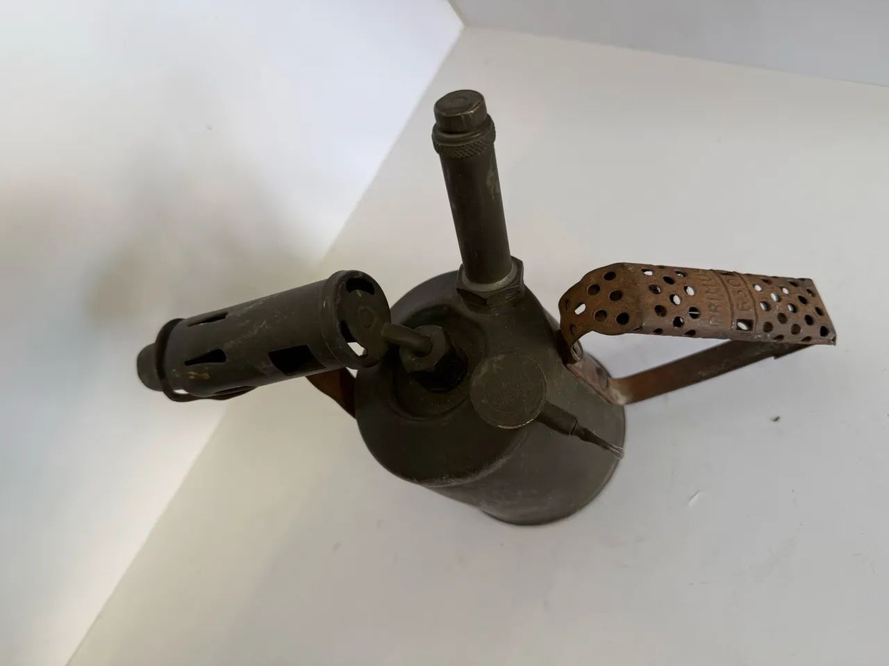 Maçarico de metal antigo importado - Foto 3