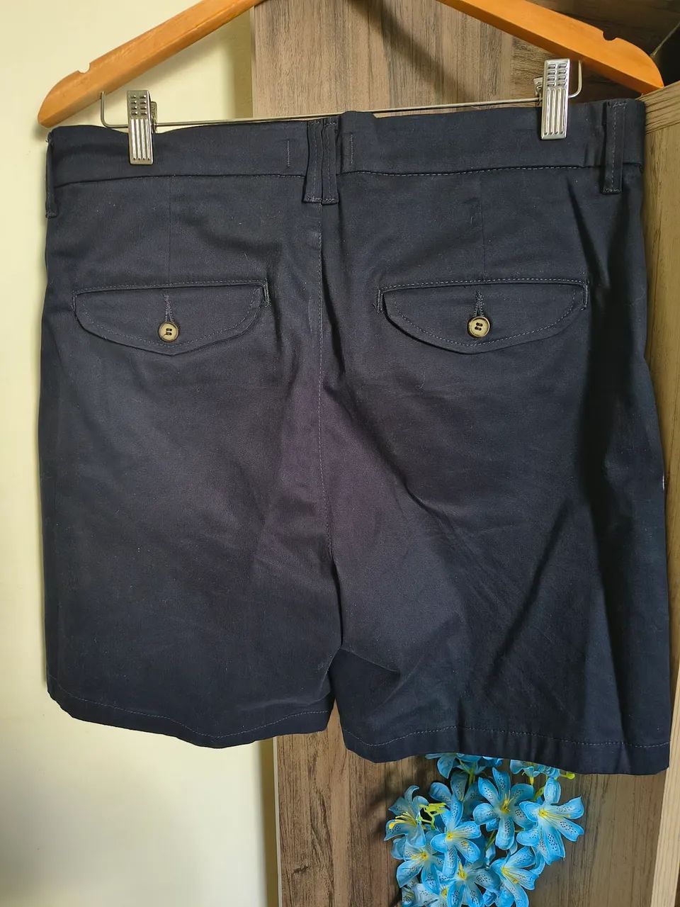 Bermuda Masculina Sarja Azul Marinho  - Foto 2