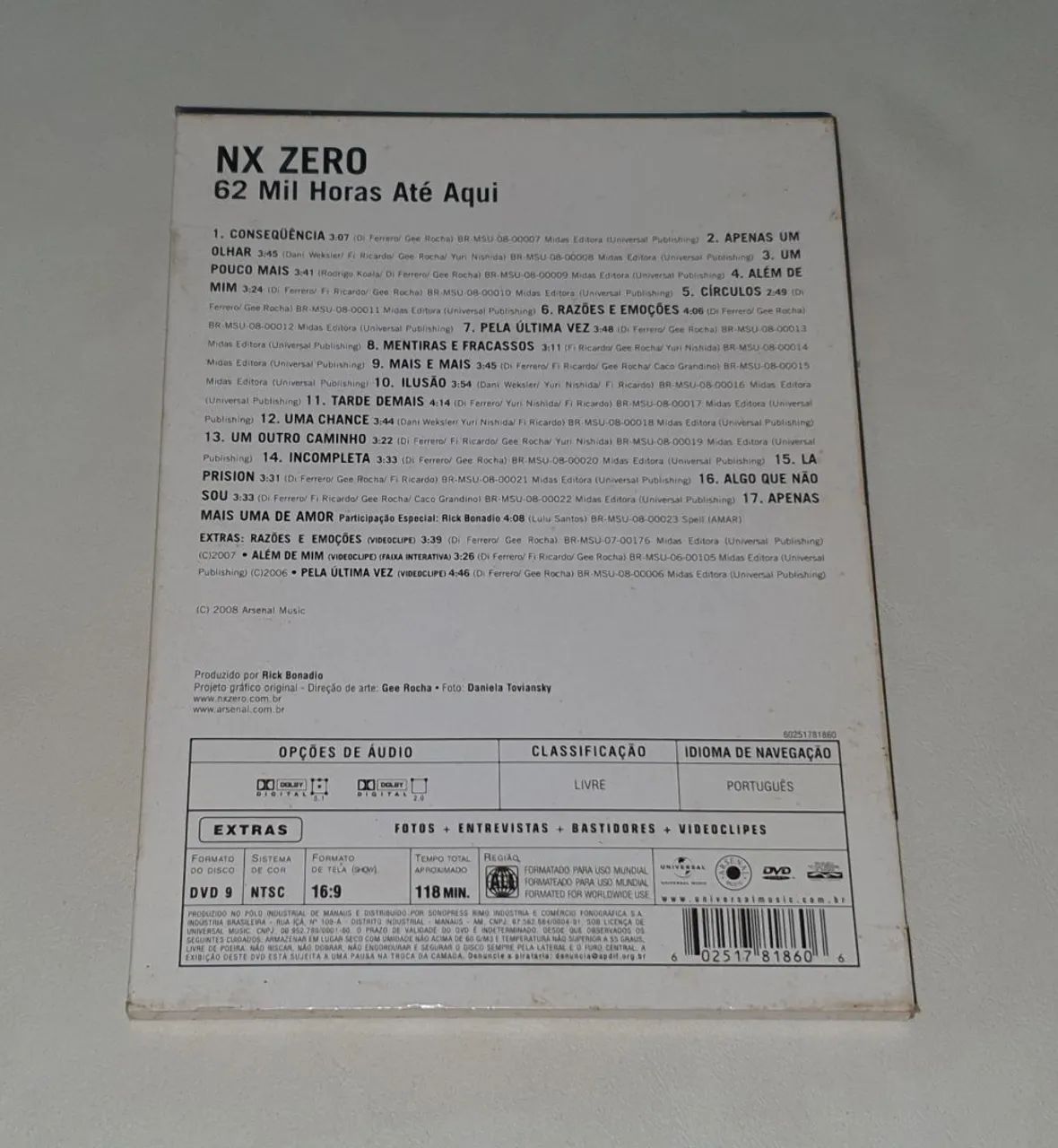 Dvd - NX Zero 62 mil horas até aqui - Foto 3